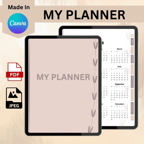 My Planner PLR Canva digital Planner | Inspire Uplift