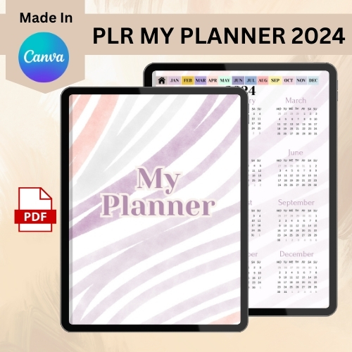 PLR Canva Digital Planner 2024 Goodnotes Planner, iPad Plann | Inspire ...