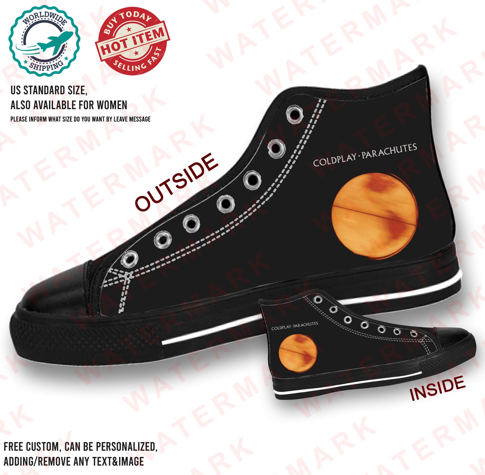 3 COLDPLAY Black Shoes | Inspire Uplift
