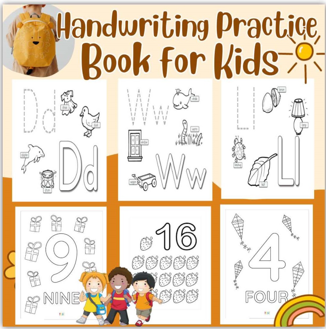 Handwriting Practice Book for Kids Printing workbook for Gra | Inspire ...