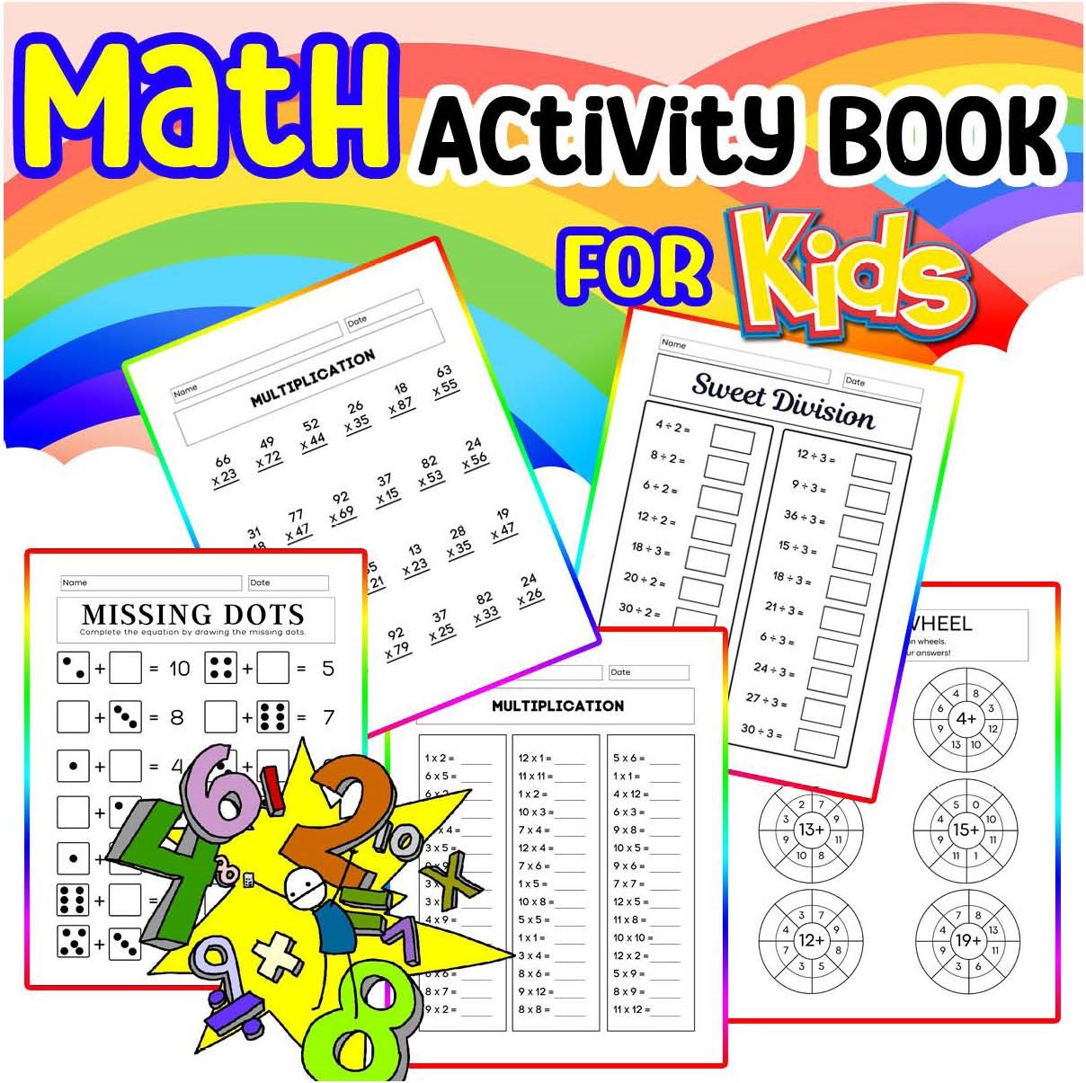 Math Activity Book for kids | Inspire Uplift