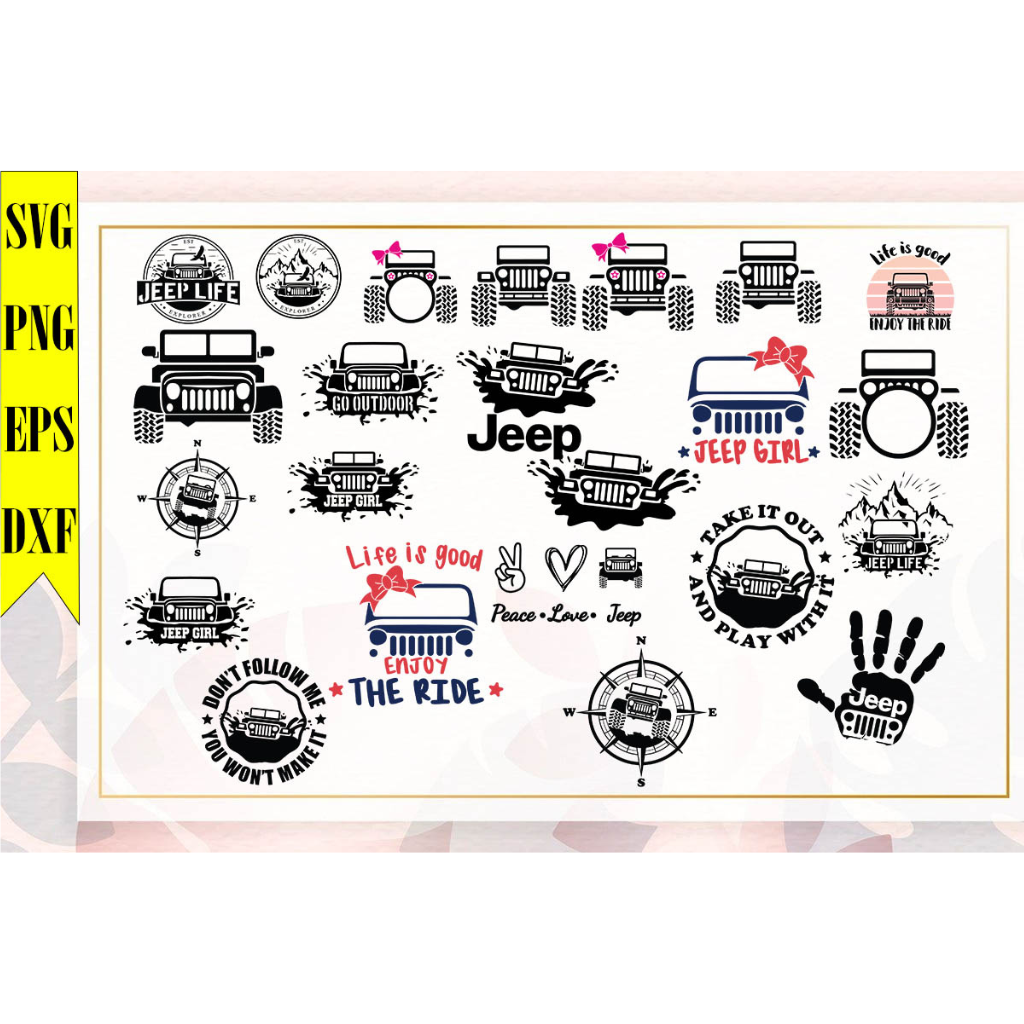 Jeep Bundle Svg, Jeep Svg, Jeep Png, Jeep Vector, Jeep Cricu | Inspire