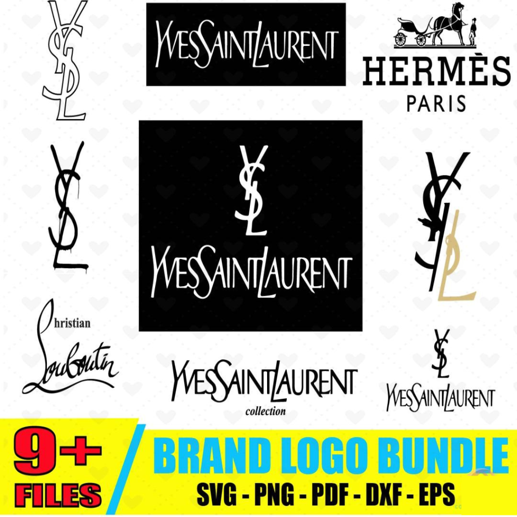 Font Yves Saint Laurent Pdf YSL Logo Bundle Svg, YSL Logo Svg