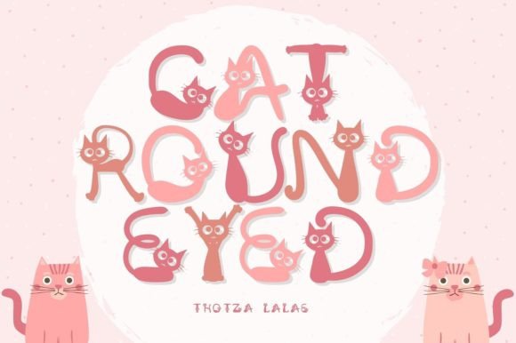 ◆Cat◆ Cat Character Font | Cat Inspired Font | Cat Inspired Text