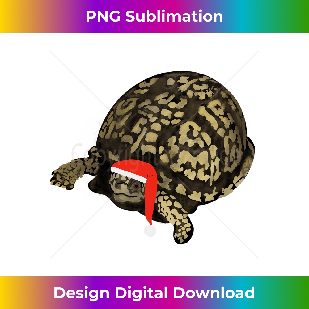 Box Turtle with Santa Hat Christmas - Timeless PNG Sublimati | Inspire ...