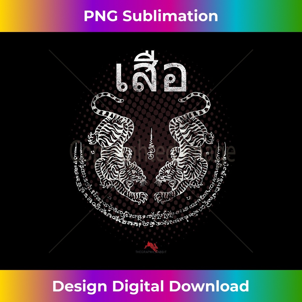 Muay Thai Tank Top - Thai Tiger Design Für Kampfsport