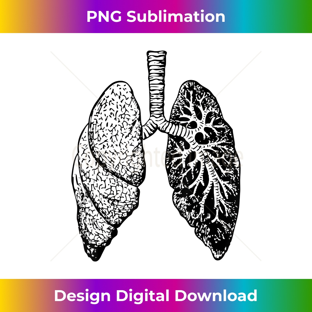 Lung Diagram Doctor Nurse Lungs Chart Edgy Sublimation Dig Inspire