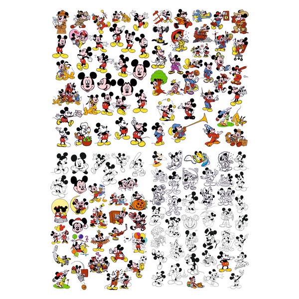 Mickey Mouse SVG Bundle, Svg Files For Cricut, Mouse SVG, Mi | Inspire ...