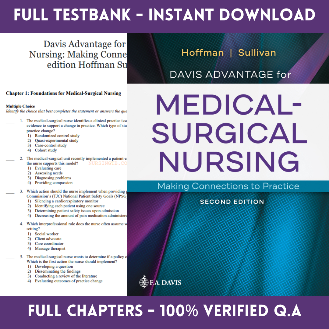 Latest 2023 Davis Advantage for Medical-Surgical Nursing 2nd | Inspire