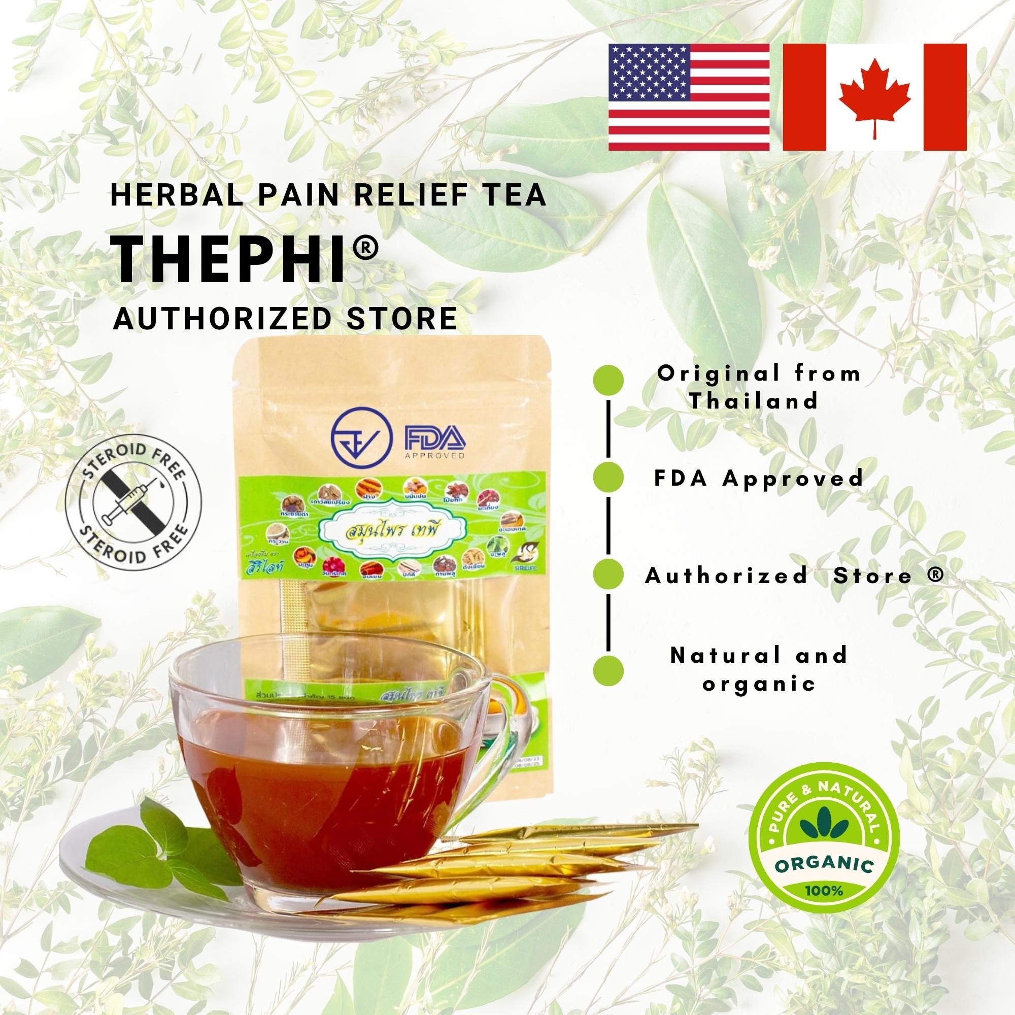 25 Sachets Tepee Tea Thai Herbal Tea for muscle pain / gout Inspire