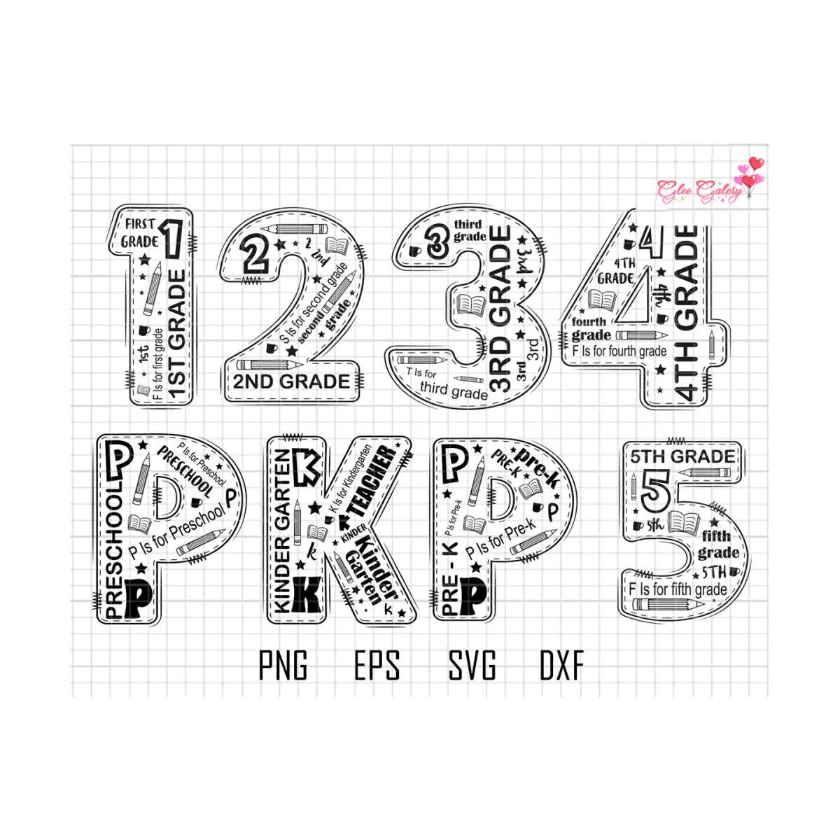 Back To School Svg Bundle, First Day Of School Svg, Typograp | Inspire ...