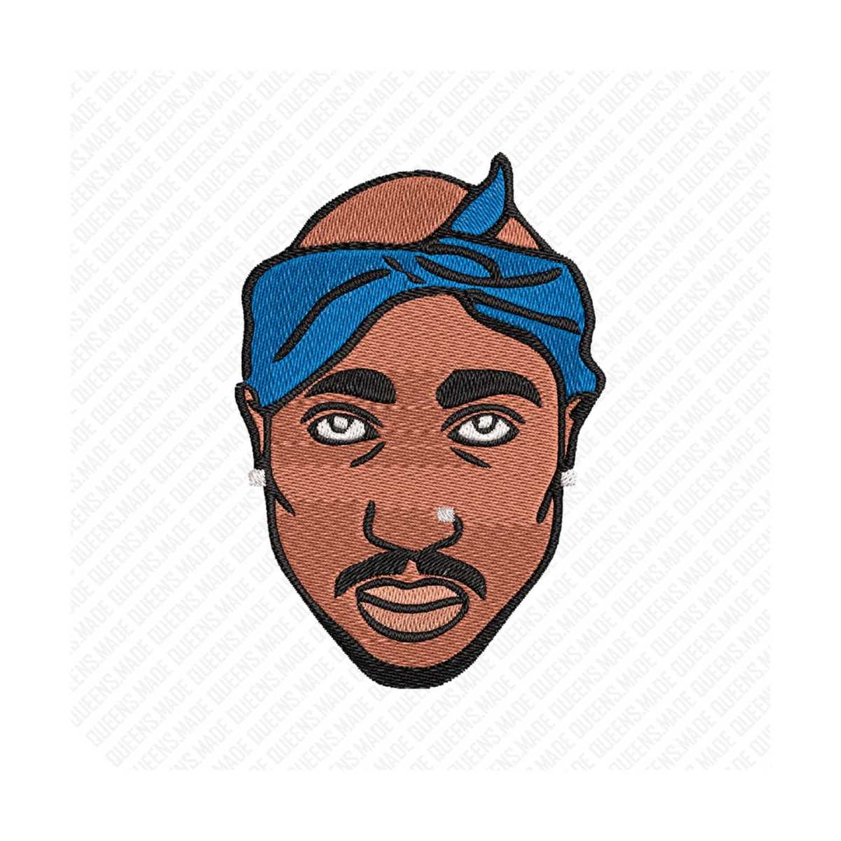 Embroidery 2PAC machine file design TUPAC Music Queens Made, | Inspire ...