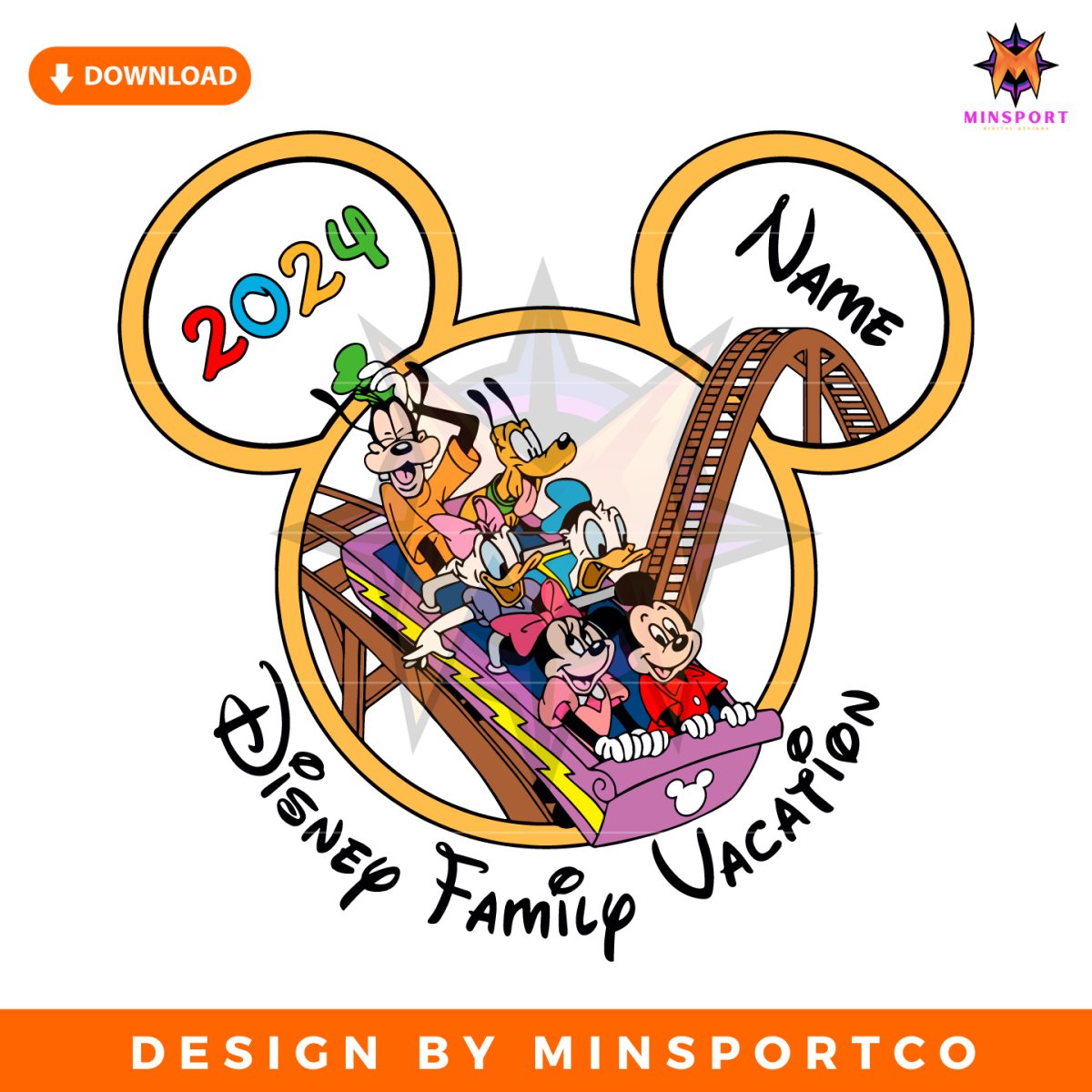 Personalized Disney Family Vacation 2024 SVG | Inspire Uplift