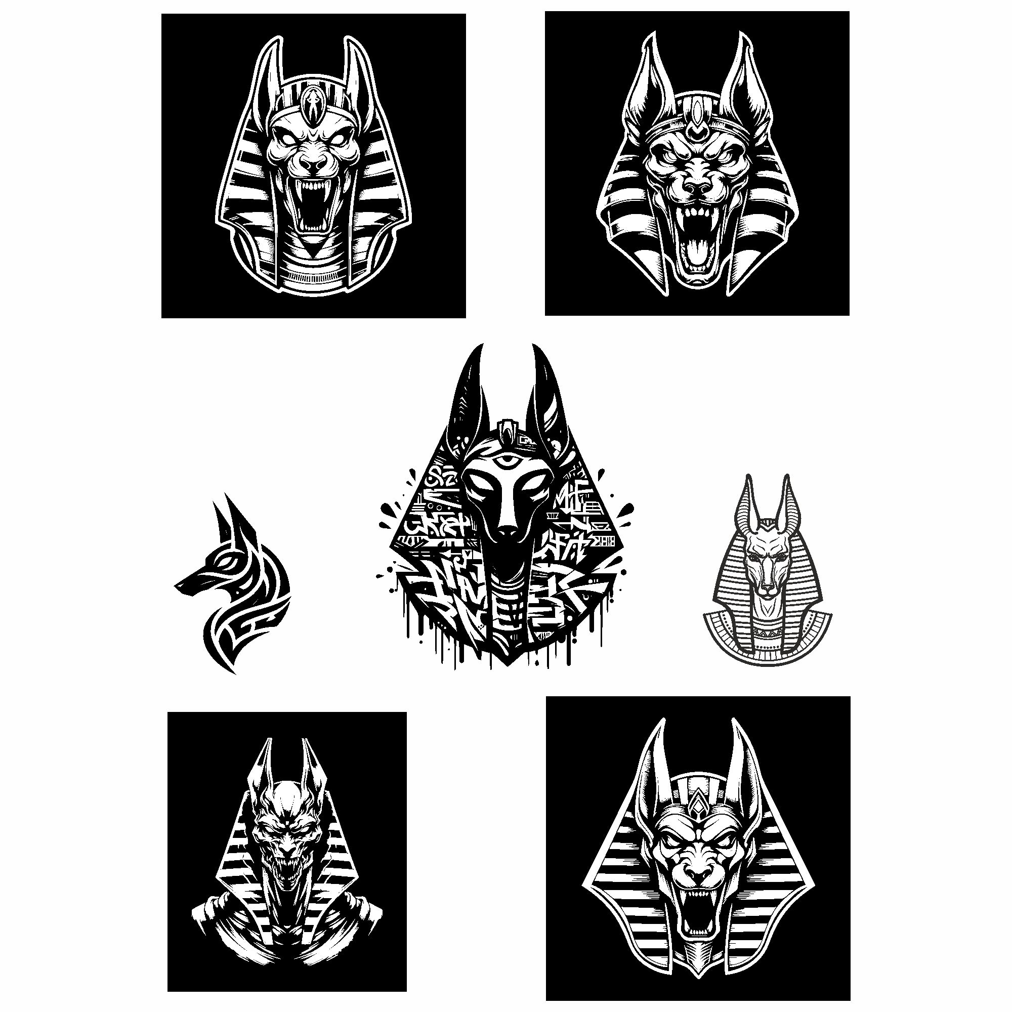 Anubis SVG, Anubis God of Death svg, Hand drawn Anubis svg, | Inspire ...