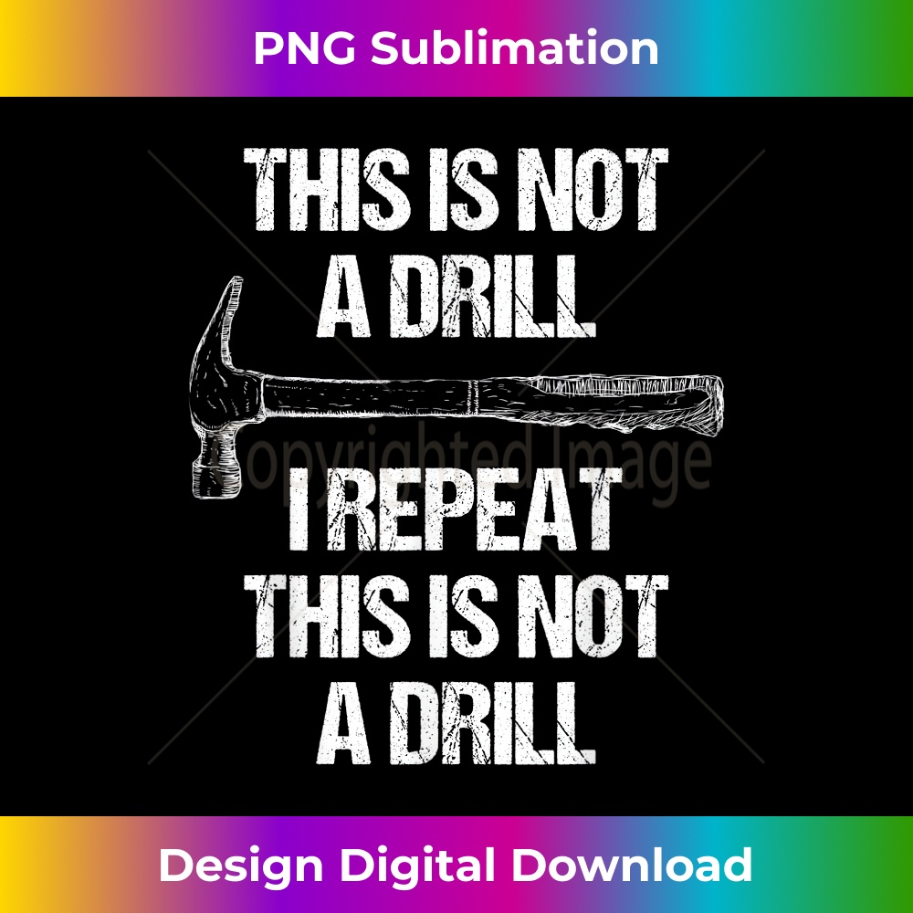 An artistic representation of the phrase 'This is not a drill'