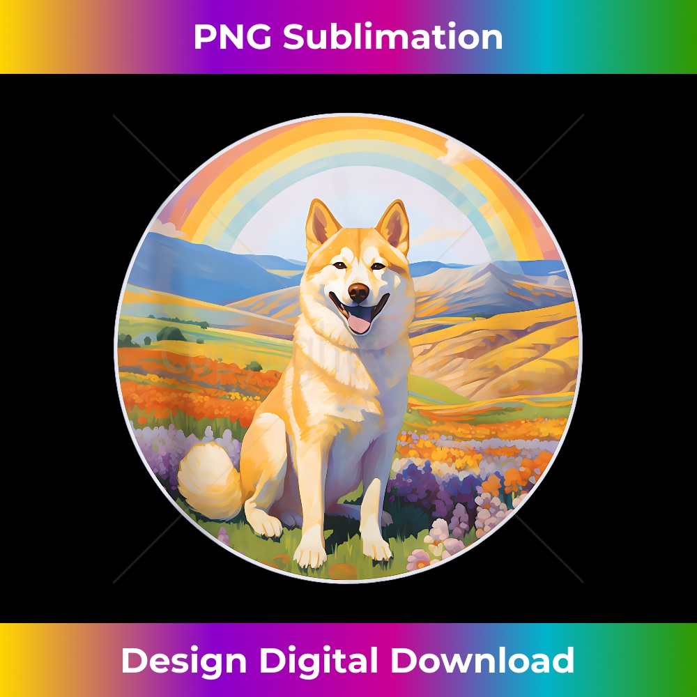 Canaan Dog Rainbow Bridge Cute Memorial Puppy - Timeless PNG | Inspire ...