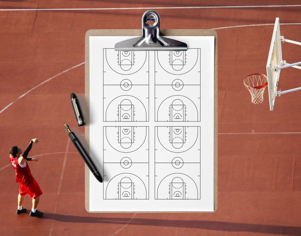 Blank Basketball Court For Plays Printable Layout Pdf Sheets Inspire