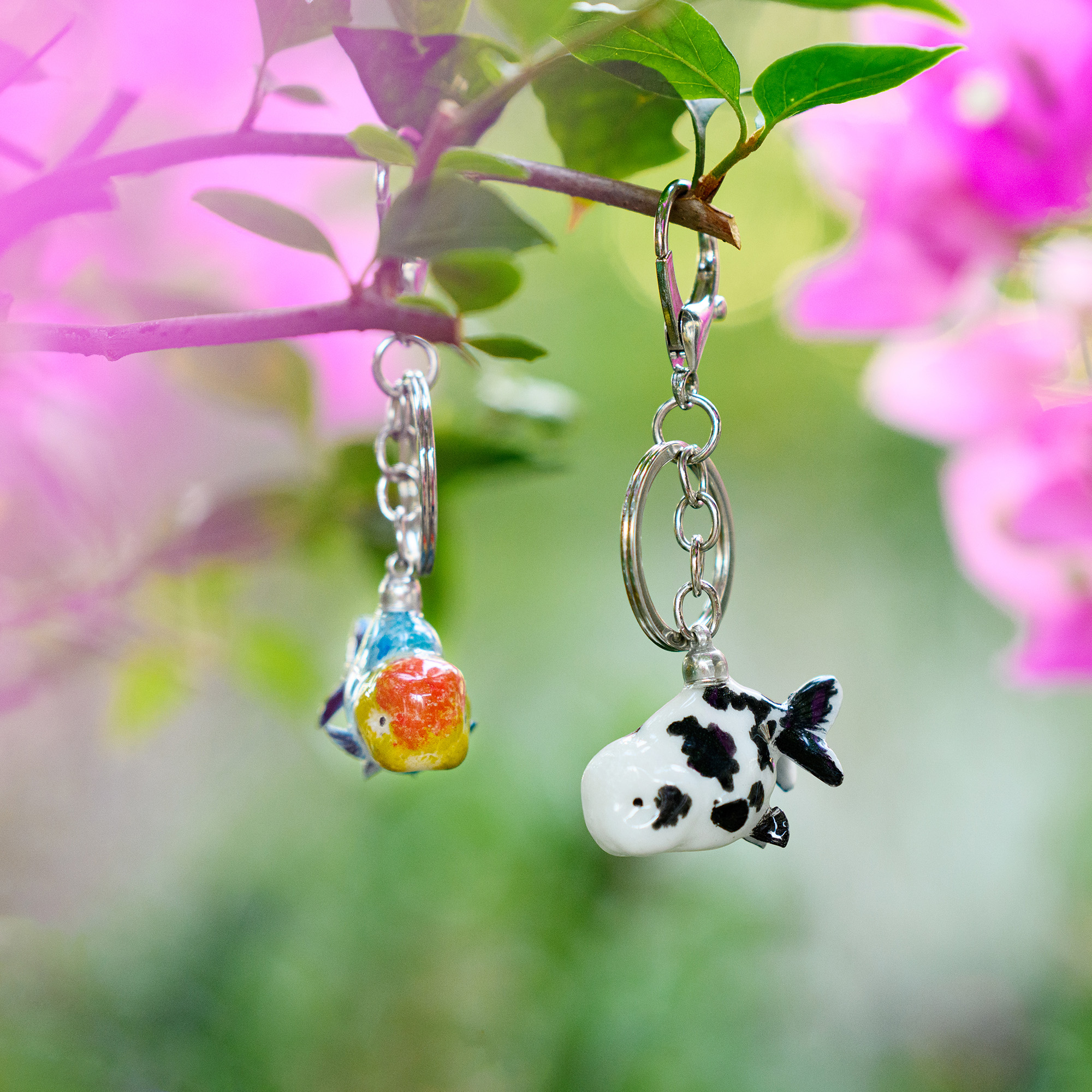 3D Ranchu Goldfish Keychain - Symbol of Prosperity and Elega - Inspire ...