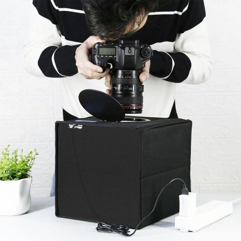 LED Photo Studio Box with 12 Backdrops | Inspire Uplift