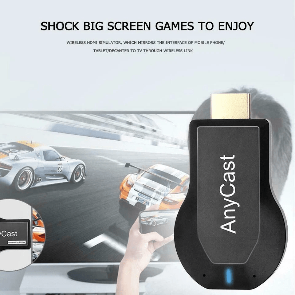 Mineup Adattatore Wireless HDMI 4K – Dongle Miracast Con WiFi Dual Band 2.4/5GHz, Plug&Play Per TV E Monitor, Supporto Android/iOS/Windows