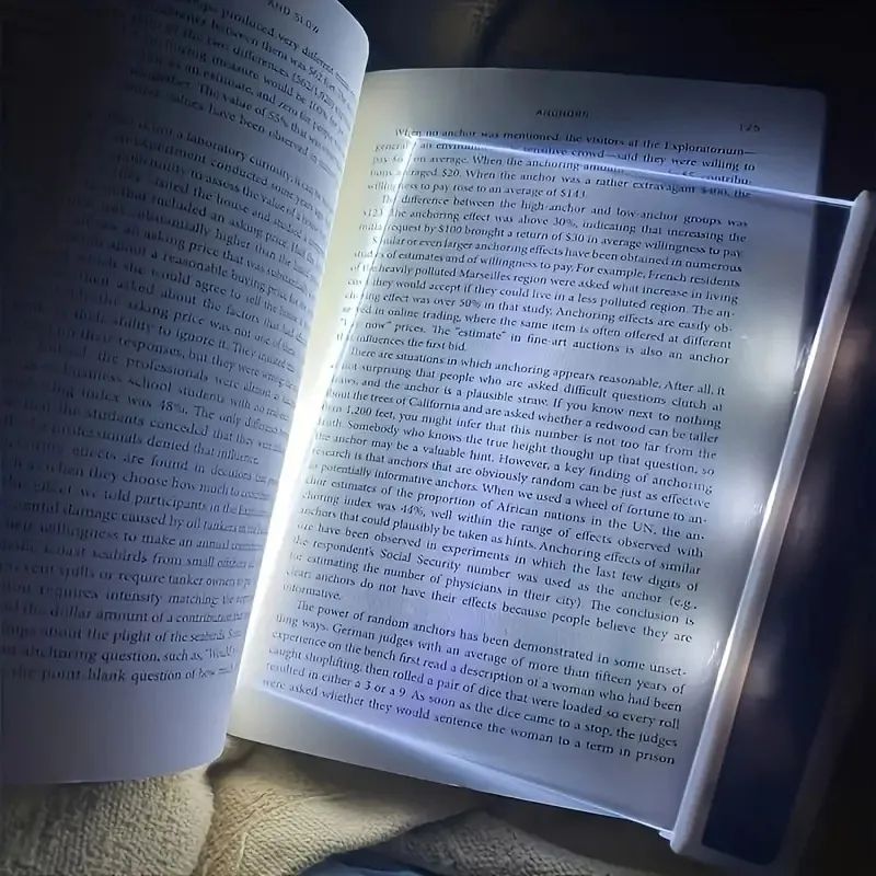 Creative LED Book Light, Flat Panel Night Vision Light for Eye Protection and Comfort