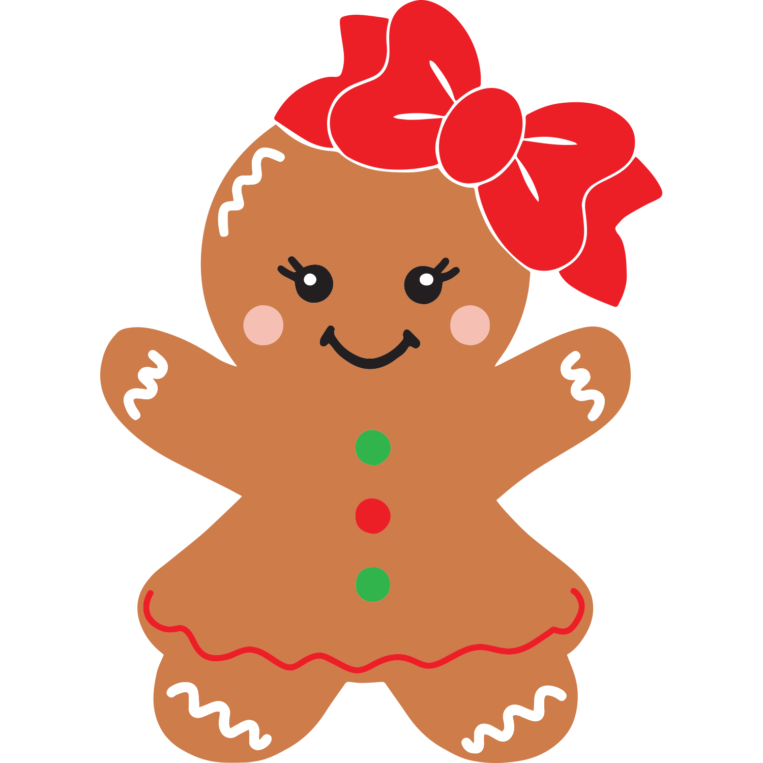 Gingerbread Girl Svg Png Jpg Dxf Christmas Gingerbread Svg C | Inspire ...