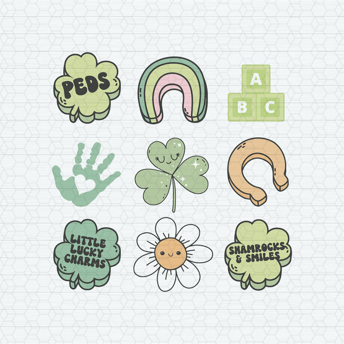 St Patricks Day Peds Little Lucky Charms SVG - Inspire Uplift