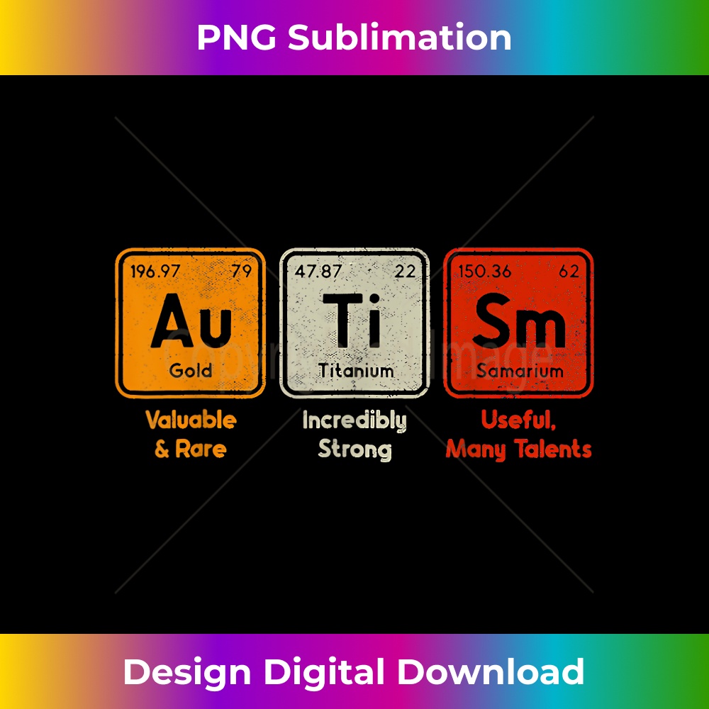 Autistic In Elements Autism Awareness Periodic Table Elements Spelling Autistic - | Inspire ...