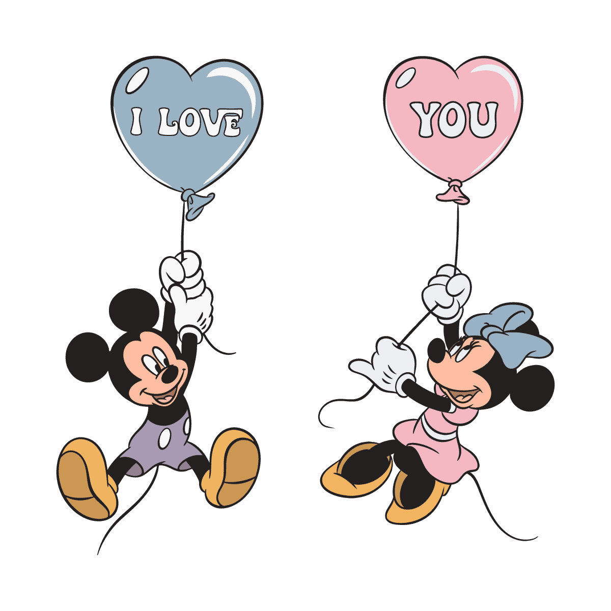 Disney Mickey Minnie I Love You SVG | Inspire Uplift