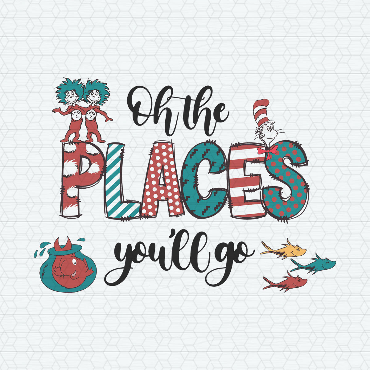 Oh The Places You Will Go Reading Day SVG111 | Inspire Uplift