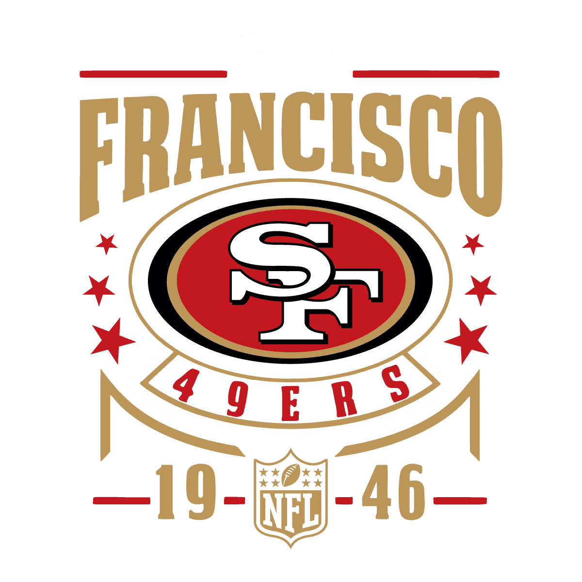 Vintage San Francisco 49ers 1946 SVG Digital Download
