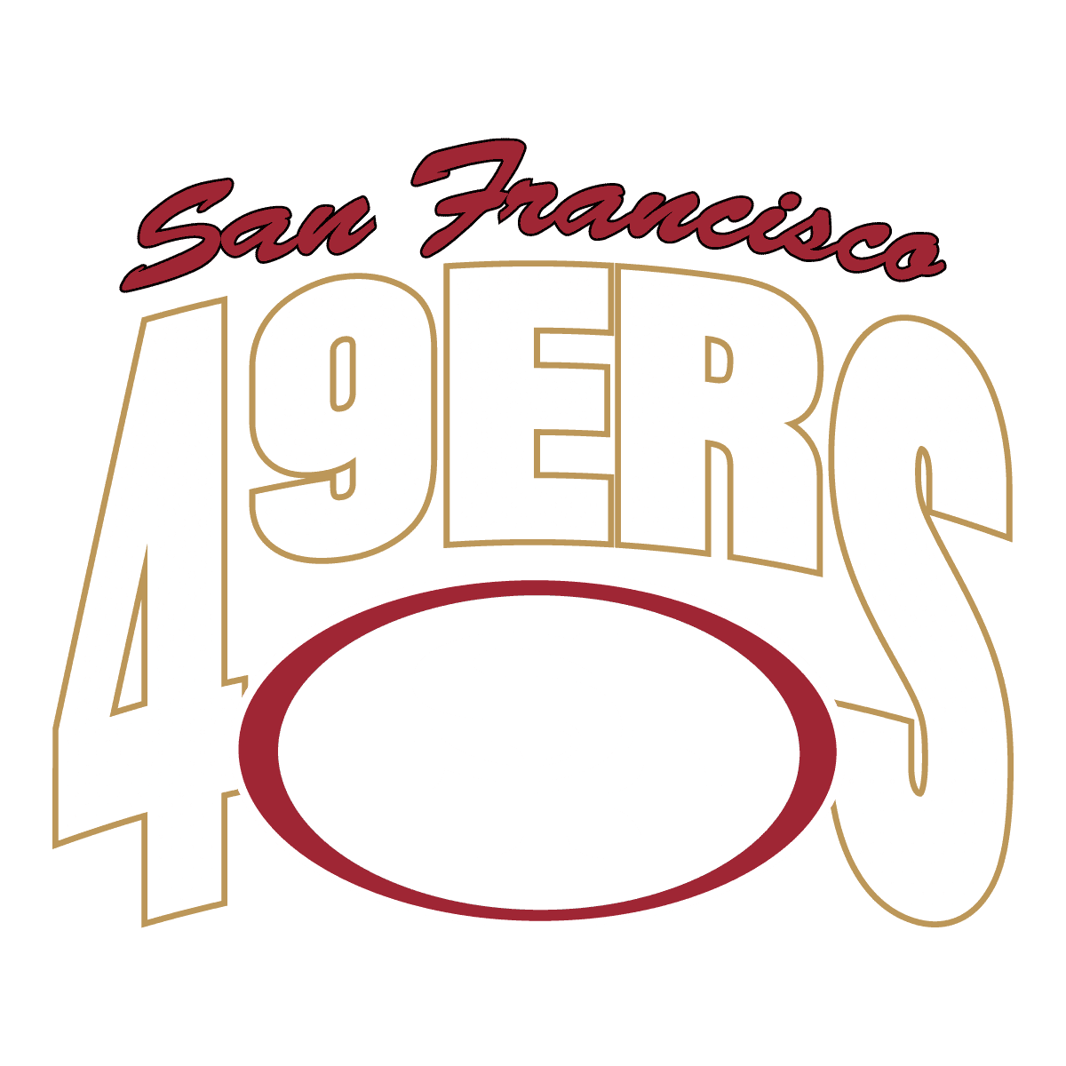 Vintage San Francisco 49ers SVG Digital Download Untitled
