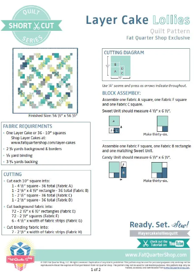 "Sweets and Swirls: Layer Cake Lollies Shortcut Quilt Patter | Inspire ...