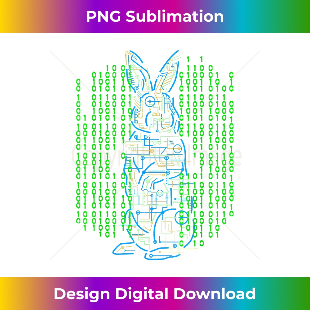 Easter T Binary Bunny Electric Rabbit Computer Coding - Futu | Inspire ...