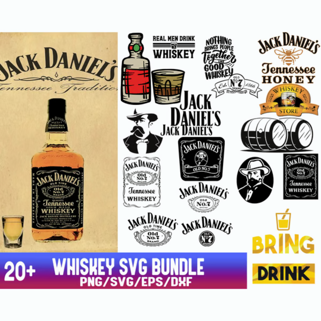Jack Daniels Svg Files Whiskey Designs Inspire Uplift