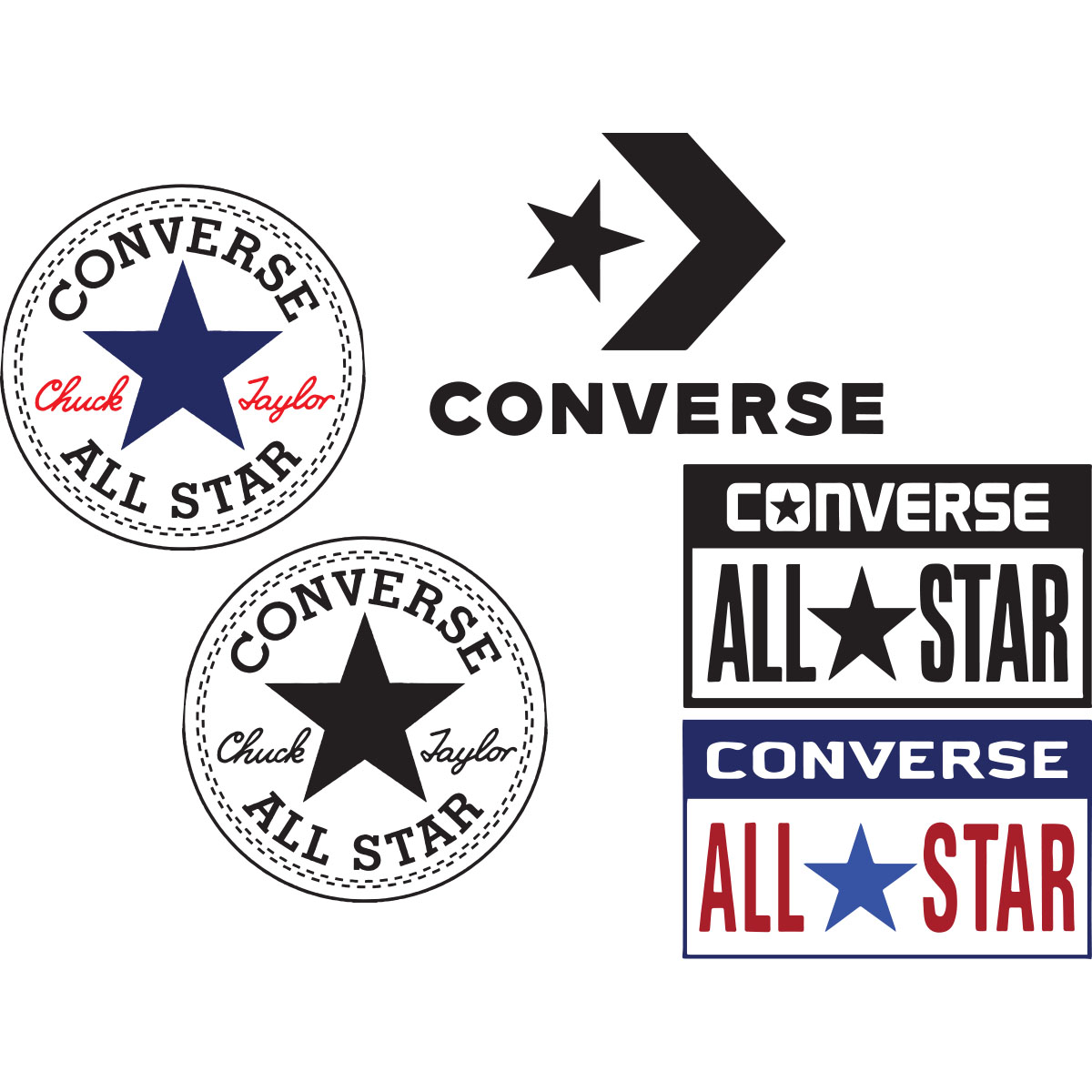 Converse Logo Bundle Svg, Fashion Logo Svg, Famous Brand Log | Inspire ...