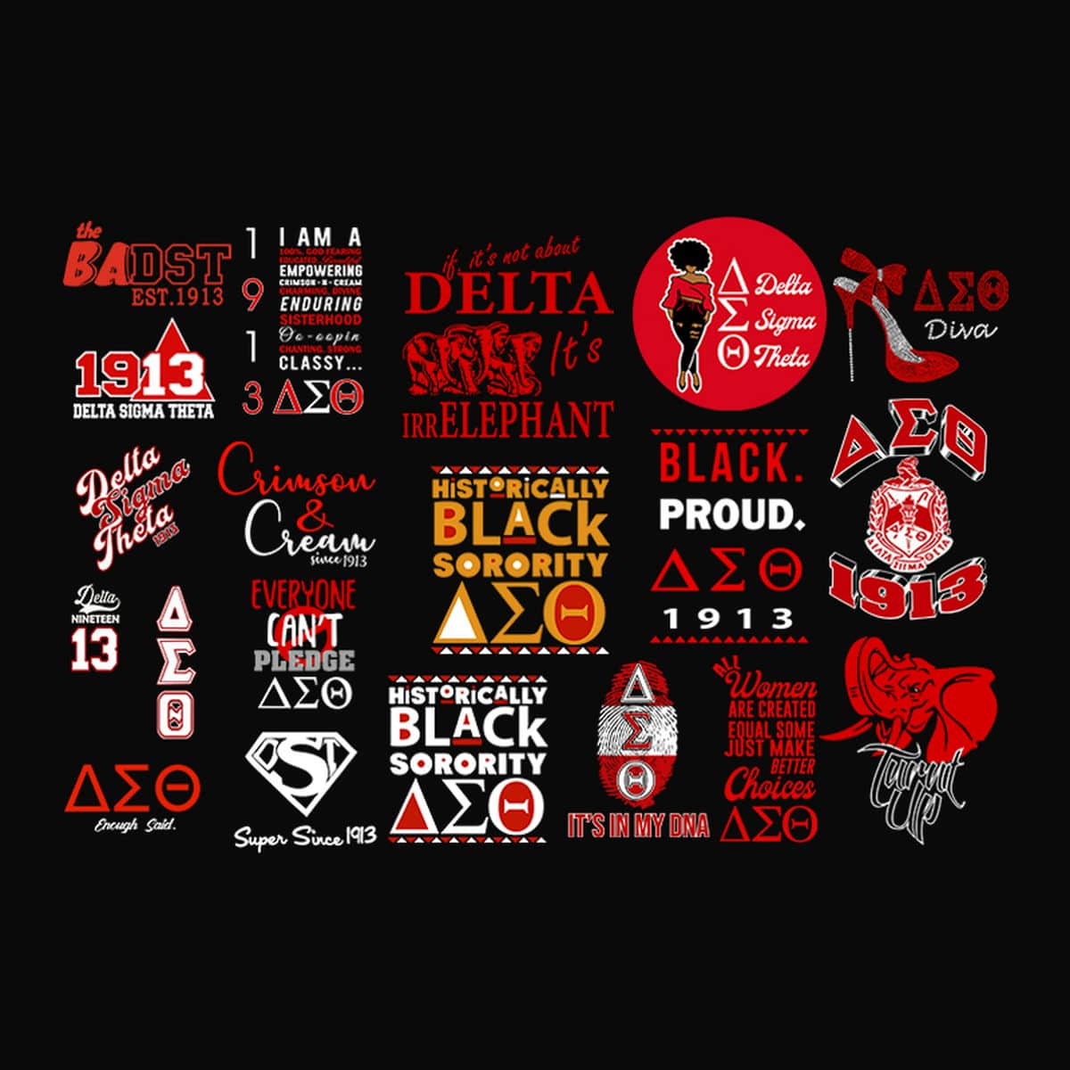 Delta Sigma Theta Sorority Bundle SVG, Sorority SVG, Sororit - Inspire