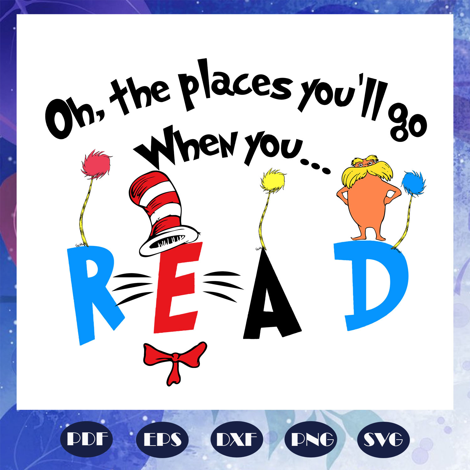 Oh the place youll go svg, Dr seuss svg, Dr Seuss bundle svg | Inspire ...