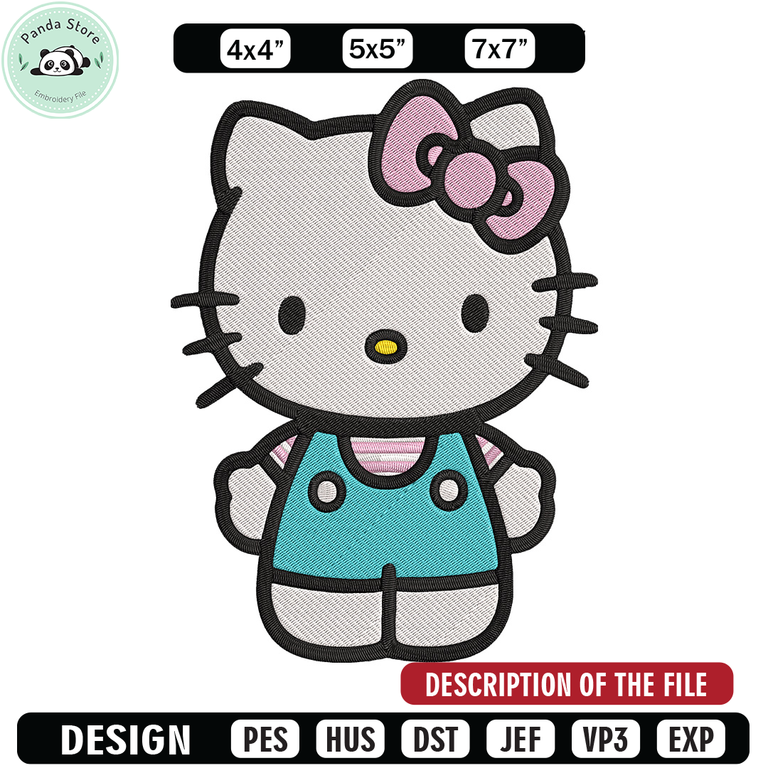 Difuzed T-Shirt Donna Hello Kitty – Maglietta Con Dettagli Ricamati