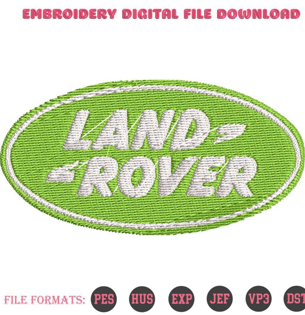 Land Rover Logo Car Embroidery Download Logo Car Design File - Inspire ...
