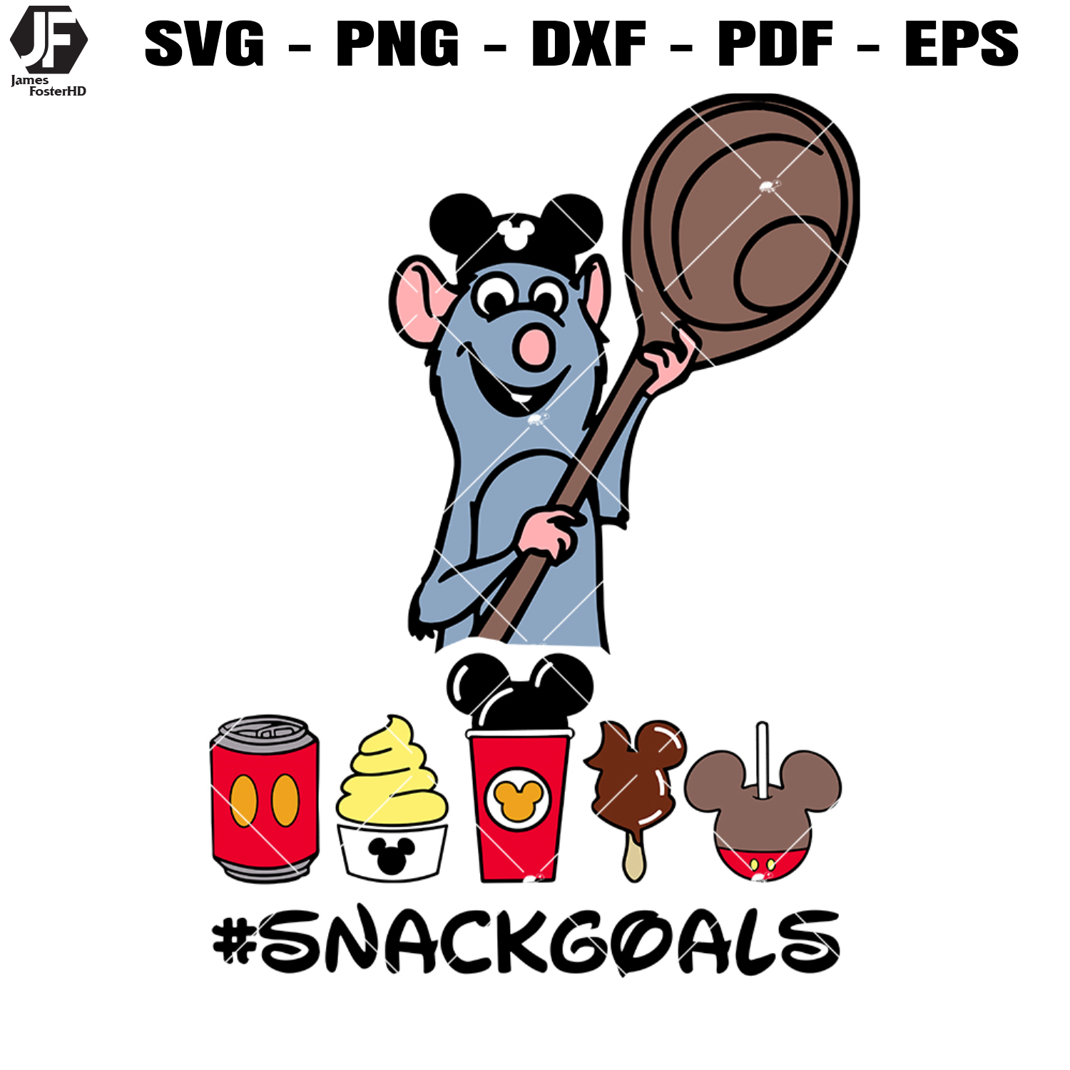 Remy Ratatouille Mouse Ears Svg, Anyone Can Cook Svg Inspire Uplift