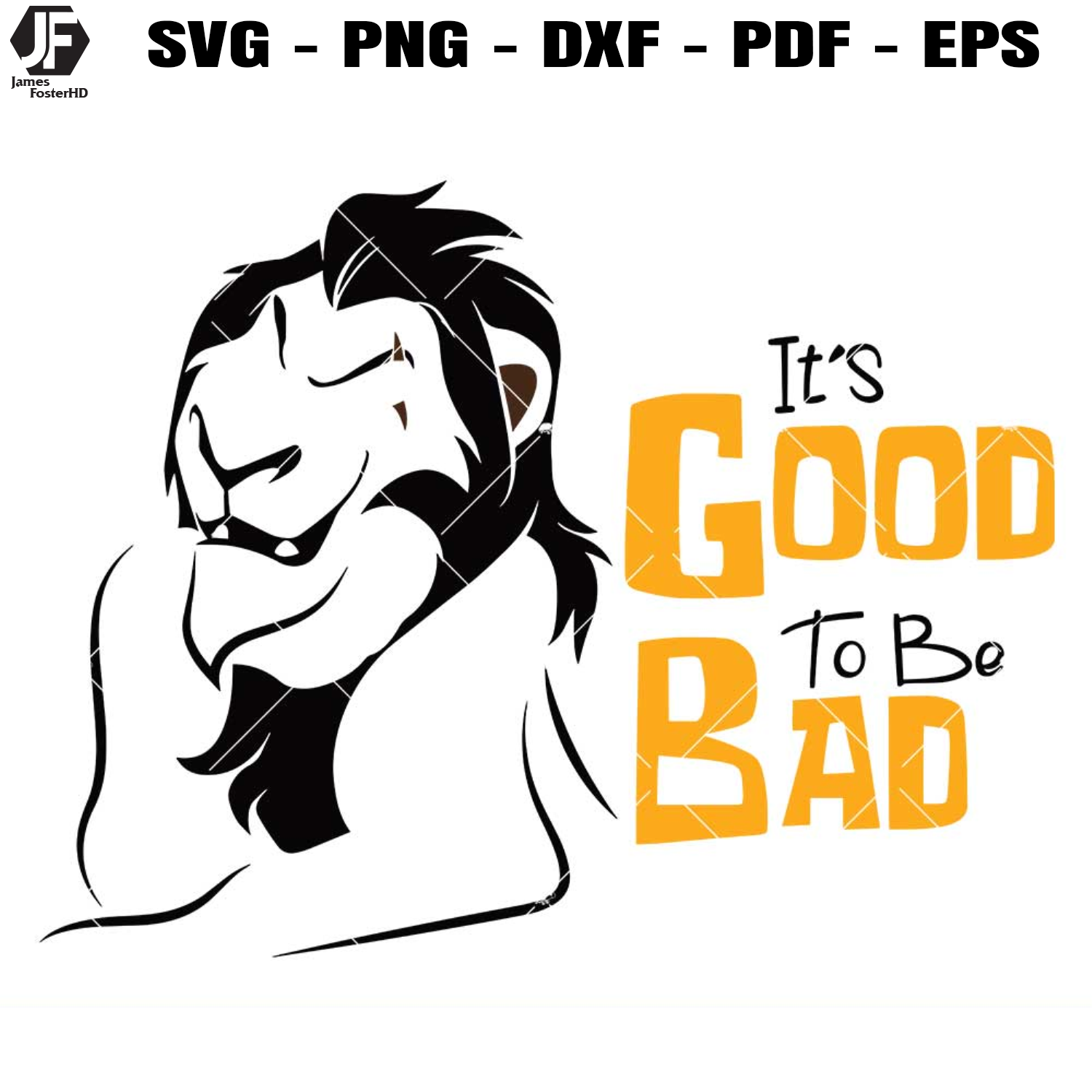 Scar Good To Be Bad Svg, It's Good To Be Bad svg, Lion | Inspire Uplift