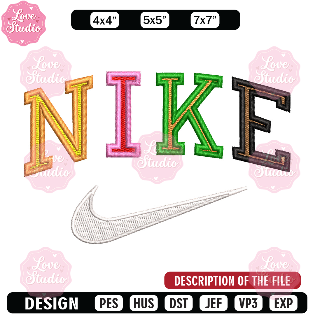 embroidered nike shoes