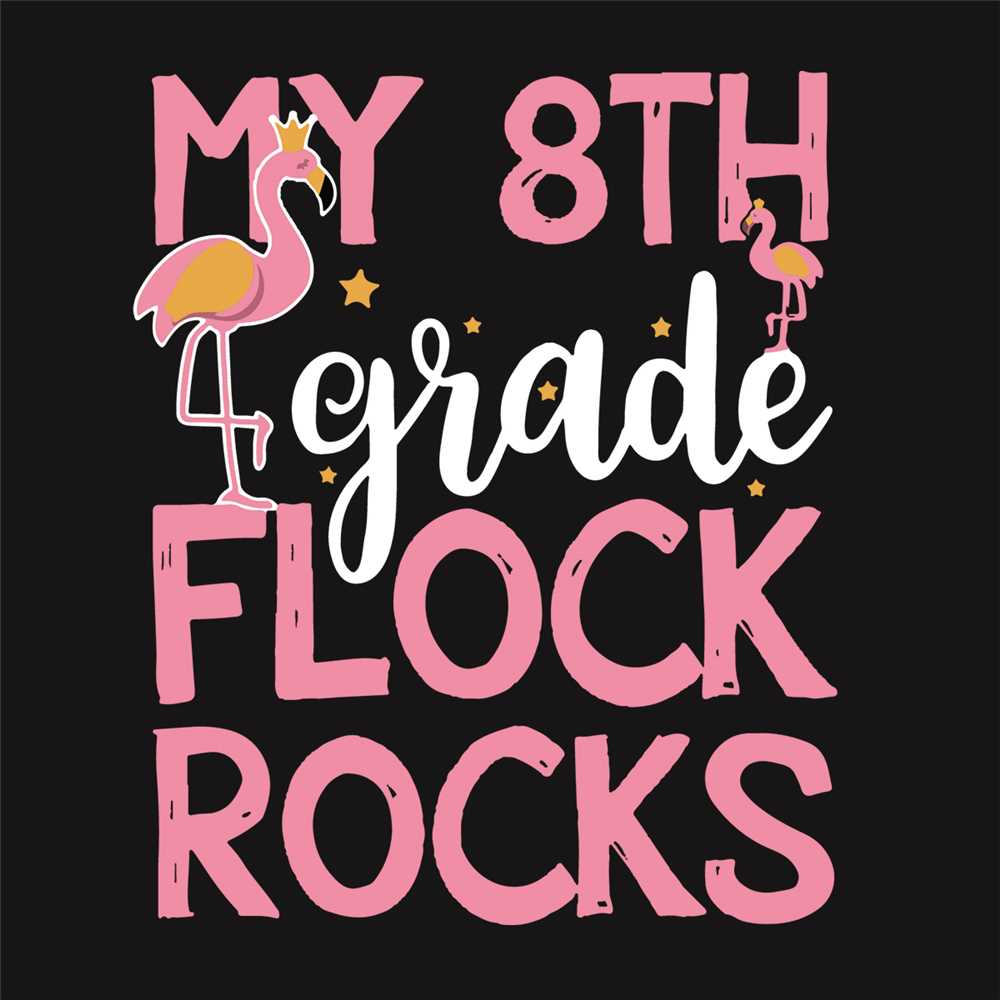 This Flock Rocks My 8th Grade Flock Rocks Svg, Back To School Svg, Flamingo S | Inspire ...