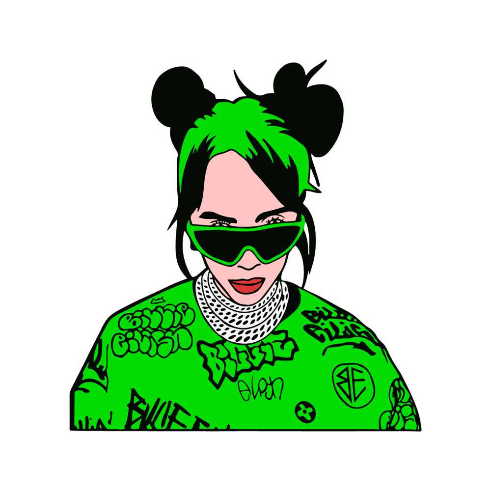Billie Eilish Svg Billie Eilish Symbol Svg Digital File | Inspire Uplift