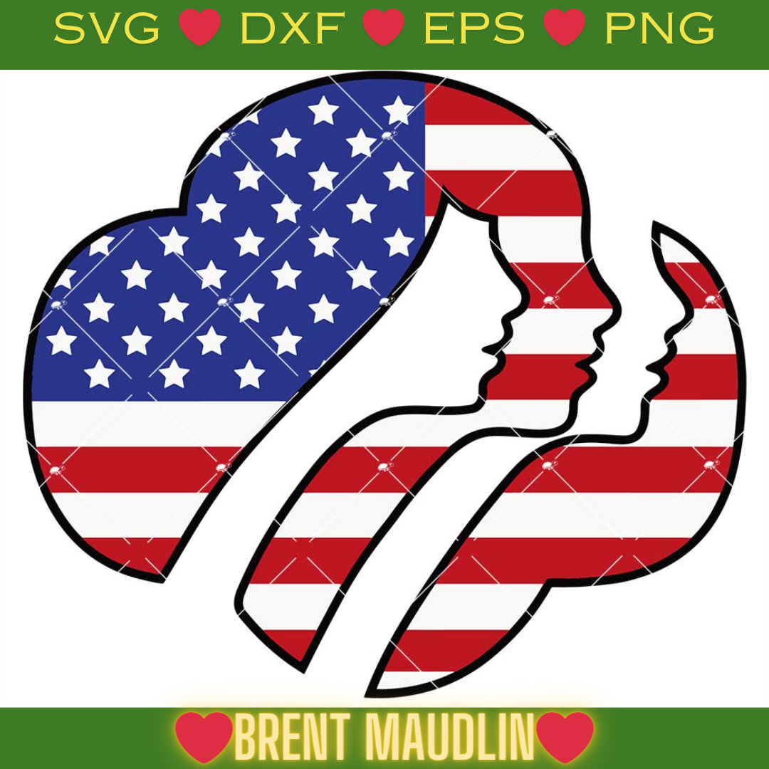 Girl Scouts Logo Svg, Girl Scouts Svg, Girl 4th Of July Svg | Inspire ...