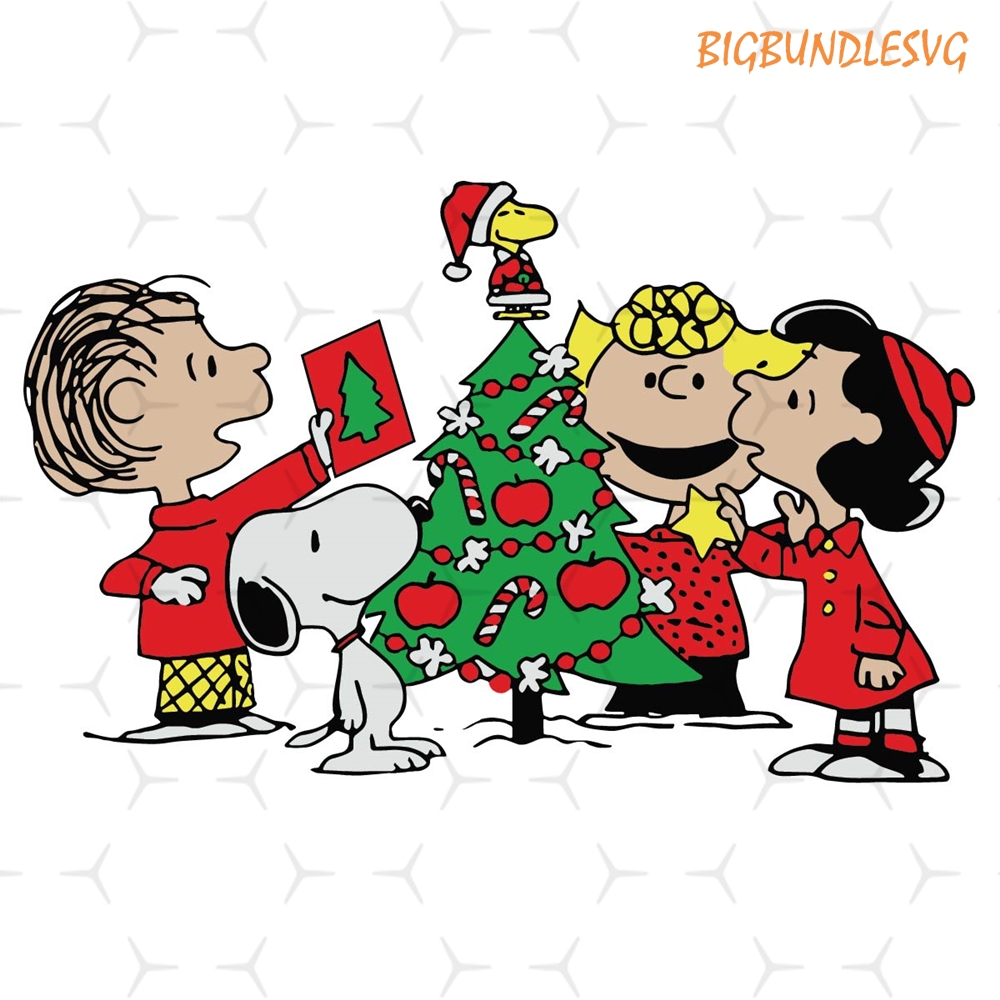 Christmas Peanuts SVG, Christmas SVG, Peanuts SVG, Charlie B Inspire