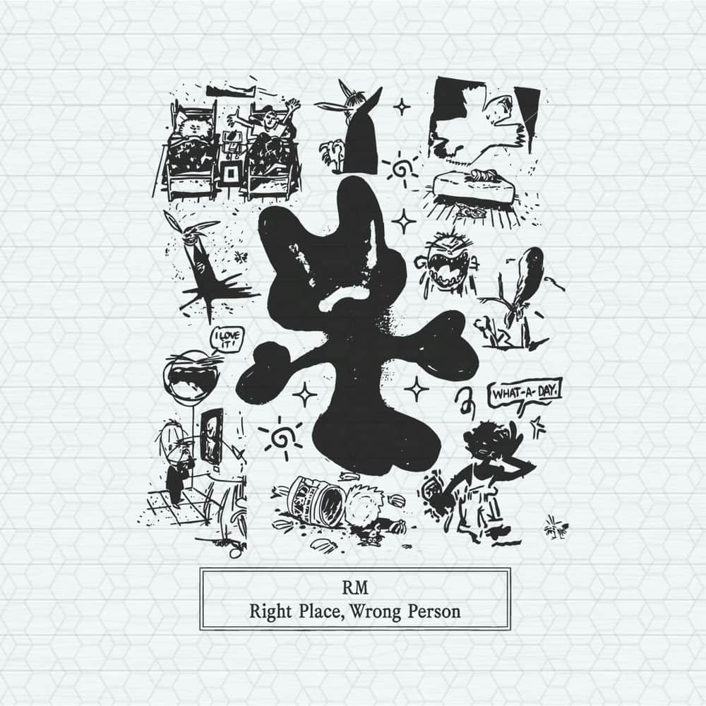 Bts Rm Right Place Wrong Person Album SVG | Inspire Uplift
