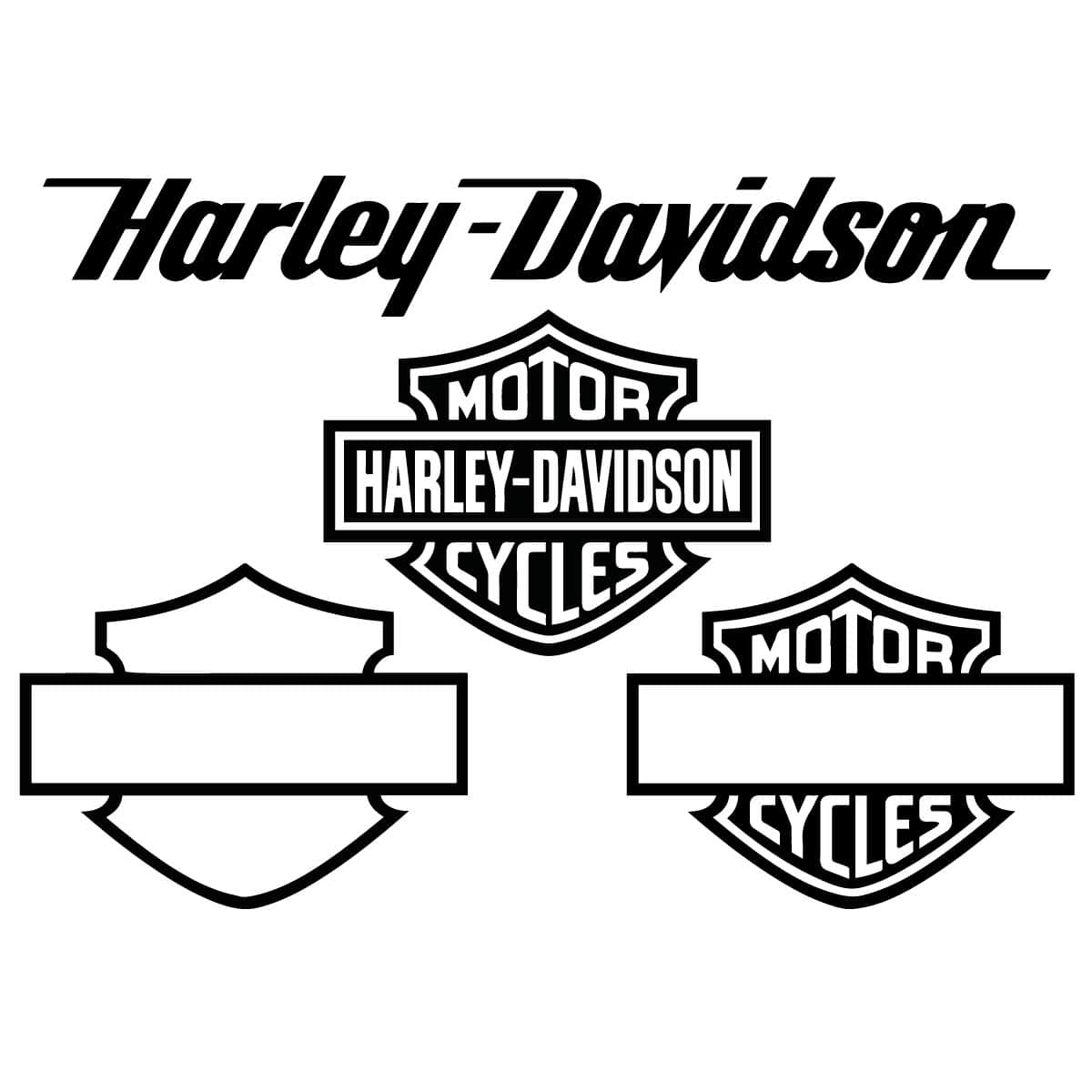 Harley Davidson Logo Blank Svg Inspire Uplift