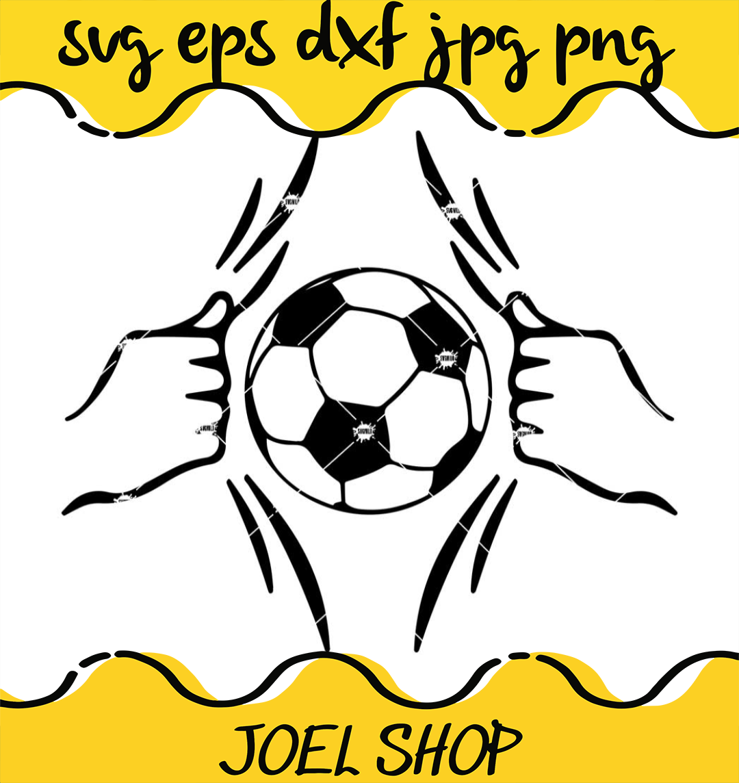 Soccer Superhero Svg, Superhero Hand Ripping Svg, Football S | Inspire ...